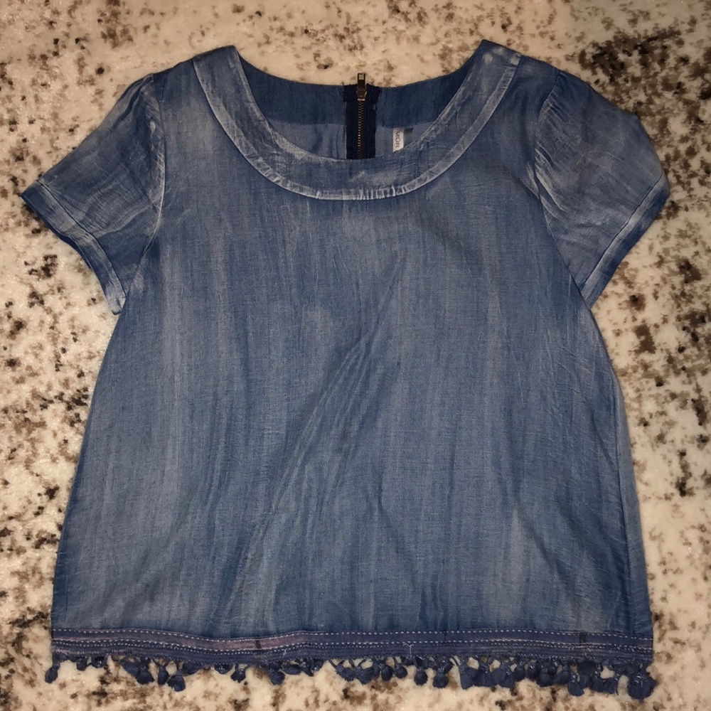 Denim blouse